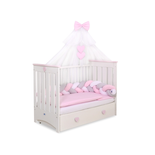 Zanzariera per Lettino Bambino Rosa Chiffon
