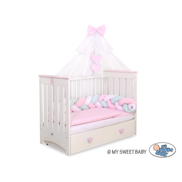 Zanzariera per Lettino Bambino Rosa Chiffon