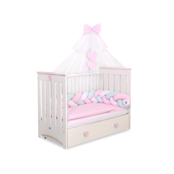 Zanzariera per Lettino Bambino Rosa Chiffon