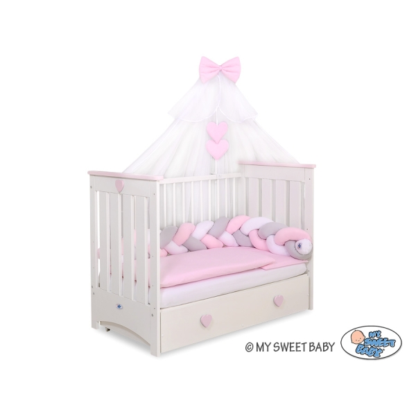 Zanzariera per Lettino Bambino Rosa Chiffon