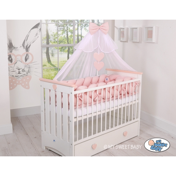 Zanzariera per Lettino Neonato Chiffon Rosa Cipria