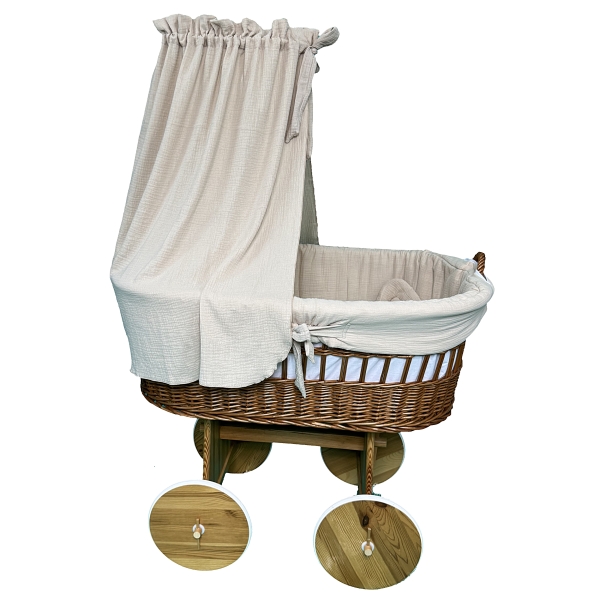 Lenzuolo con angoli 78x48 cm per culla XL beige