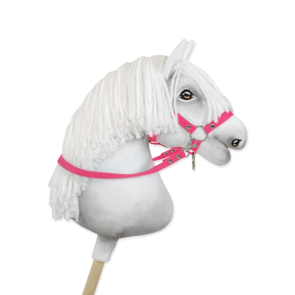 Redini per Cavallo a Bastone Rosa Scuro