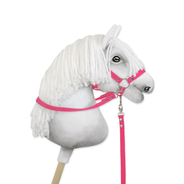 Redini per Cavallo a Bastone Rosa Scuro
